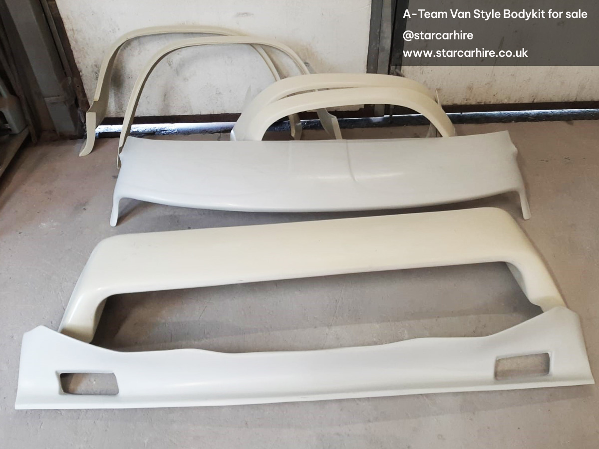 G M C- Chevy-classic- A- Team- Van- Body-kit-for-sale-visor-flares-valence-spoiler