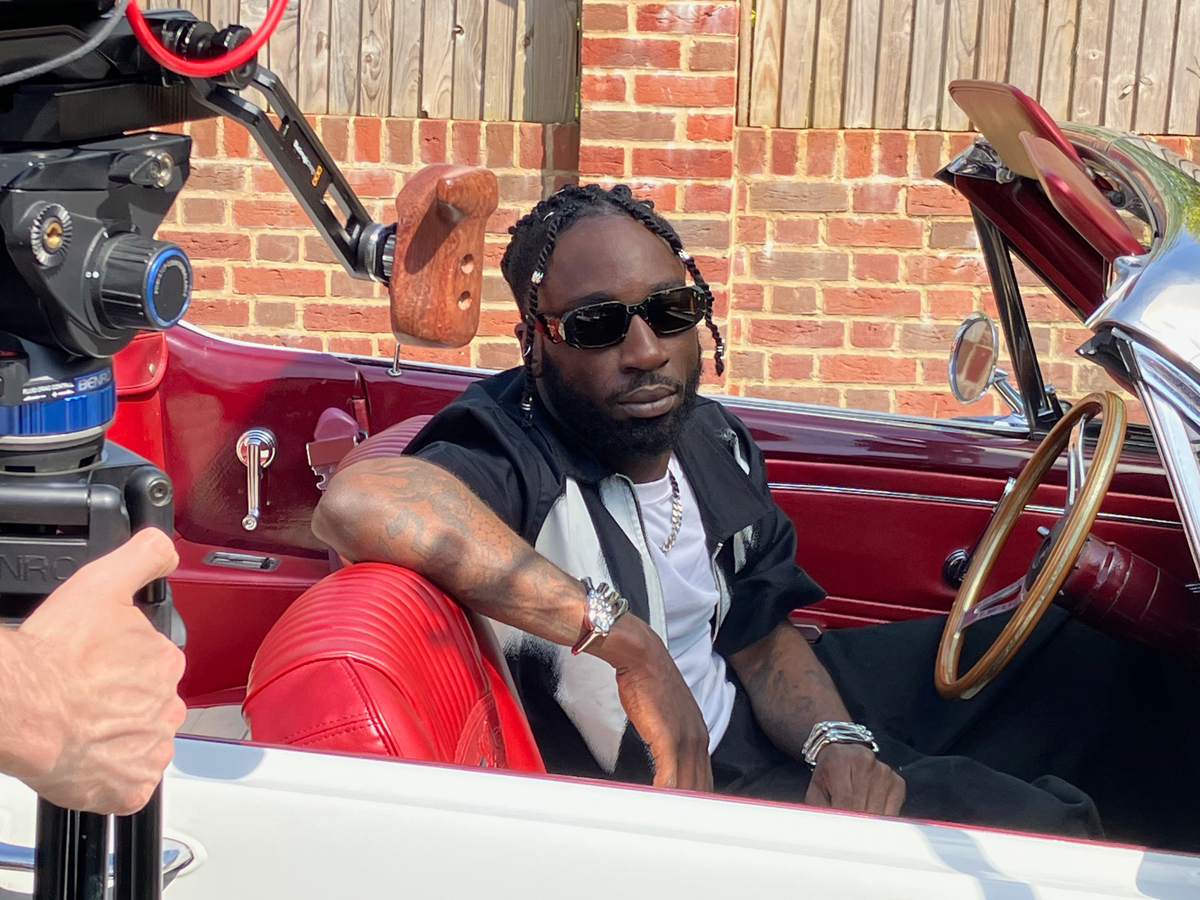 Cars-on-film- Blanco- X- Kojey- Radical- Music-video- White- Convertible- Ford- Mustang-hire-london