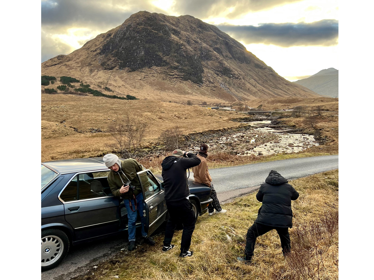 Filming-in-Scotland-classic-1980s-bmw-hire-uk Image