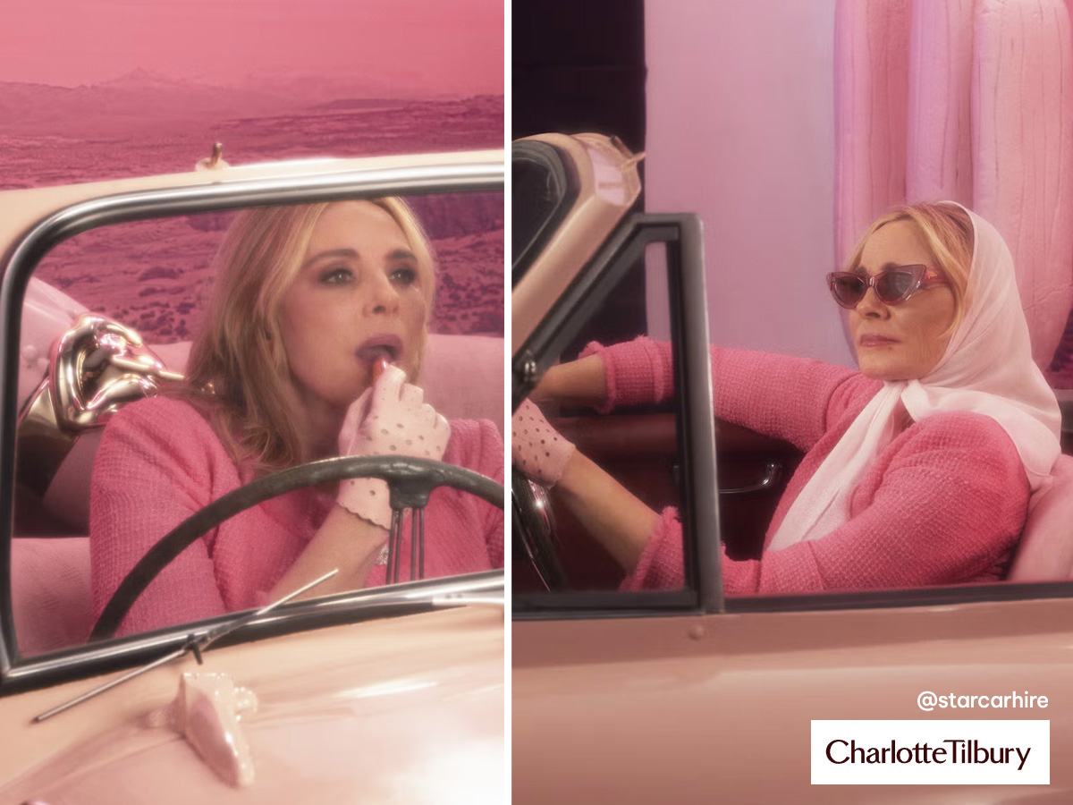 Pink_ Austin_ A40_ Hire_ Charlotte_ Tilbury_x_ Kim_ Catrall