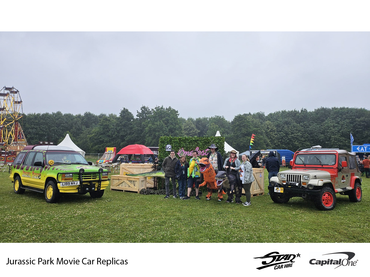 Jurassic-Park-Jeep-Hire-UK-Capital-One-Corporate-Event Image