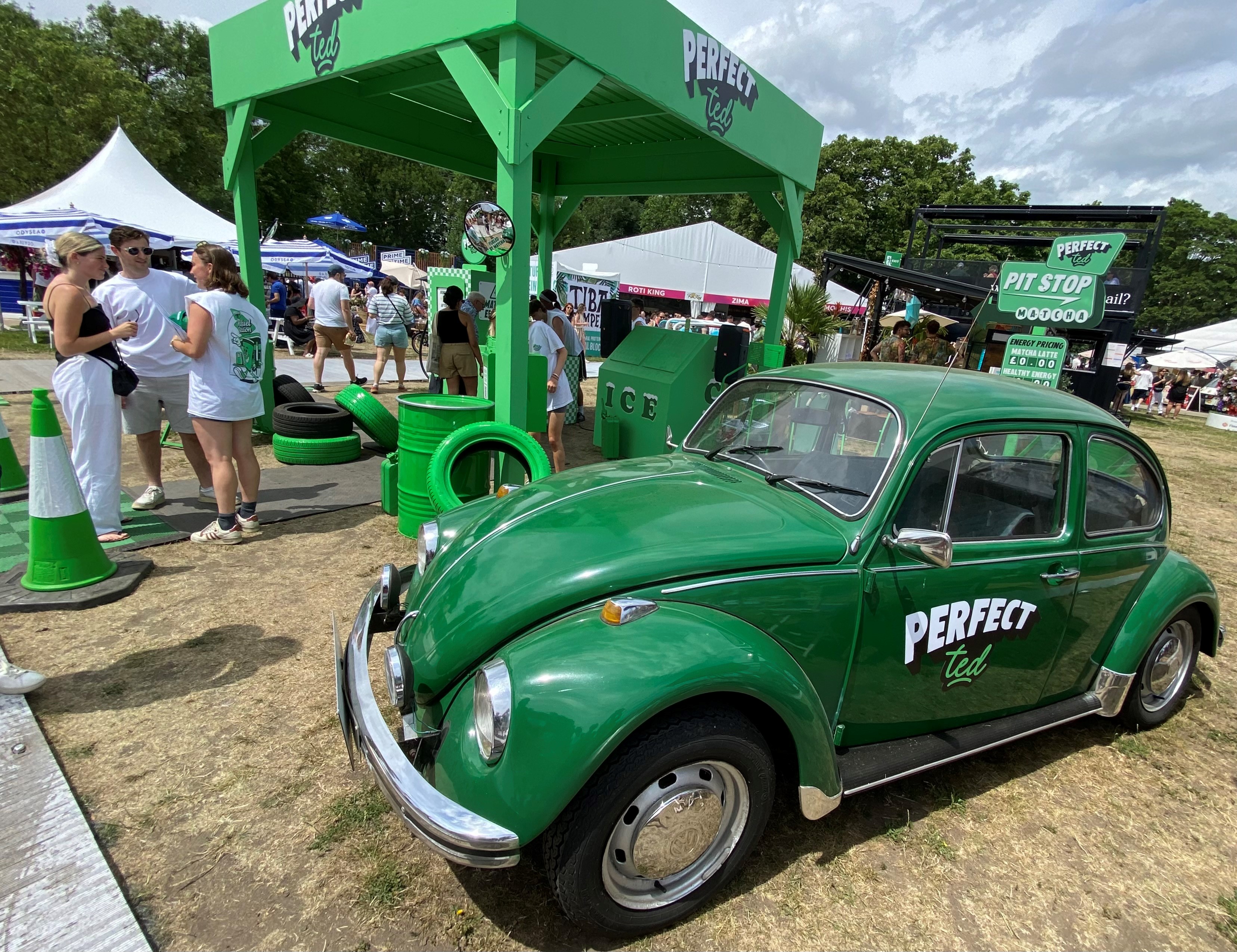Perfect-Ted-Matcha-Product-Activation-London-VW-Beetle-Hire Image