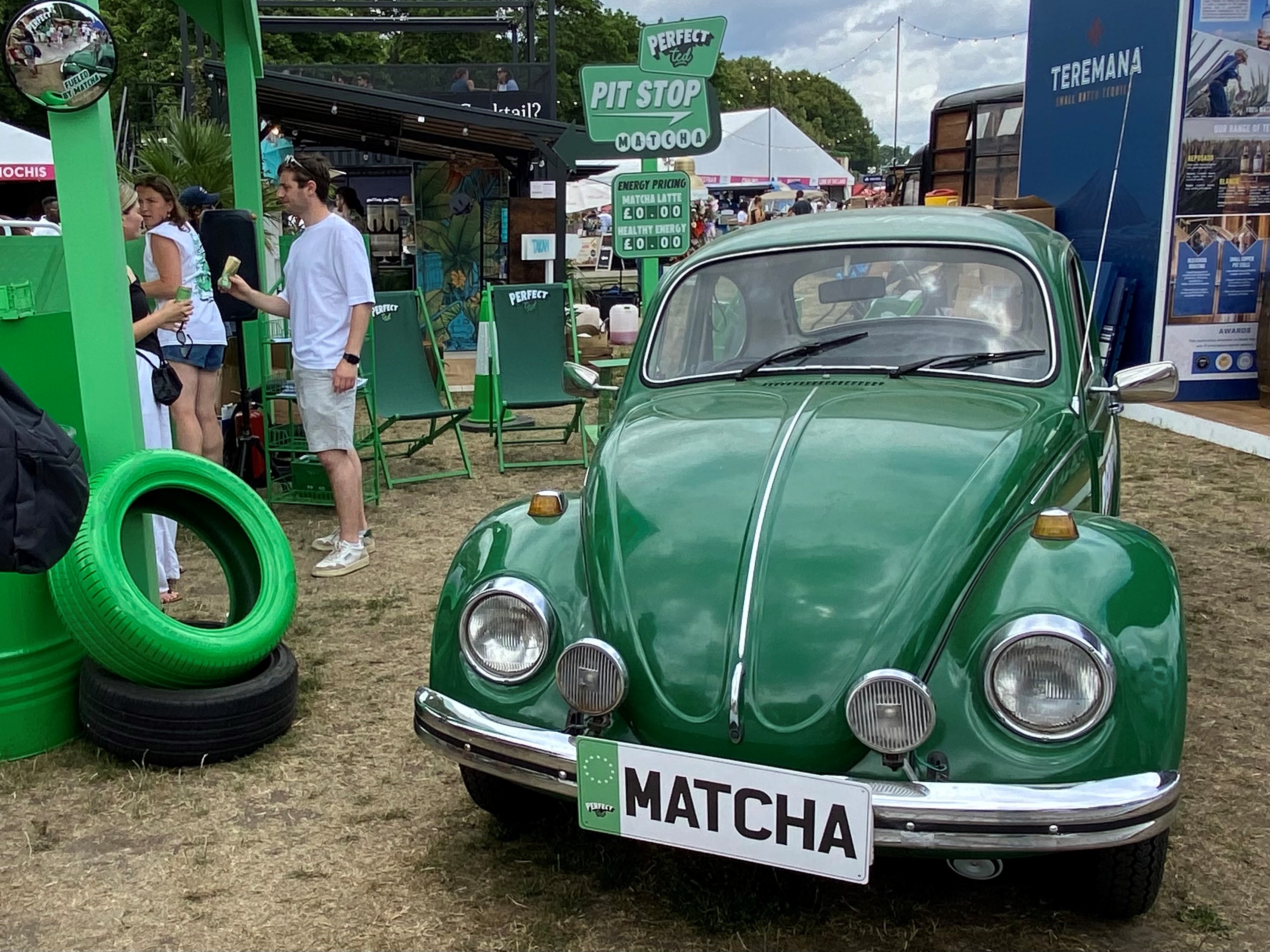 Perfect- Ted- Matcha- Product- Activation- London- V W- Beetle- Hire