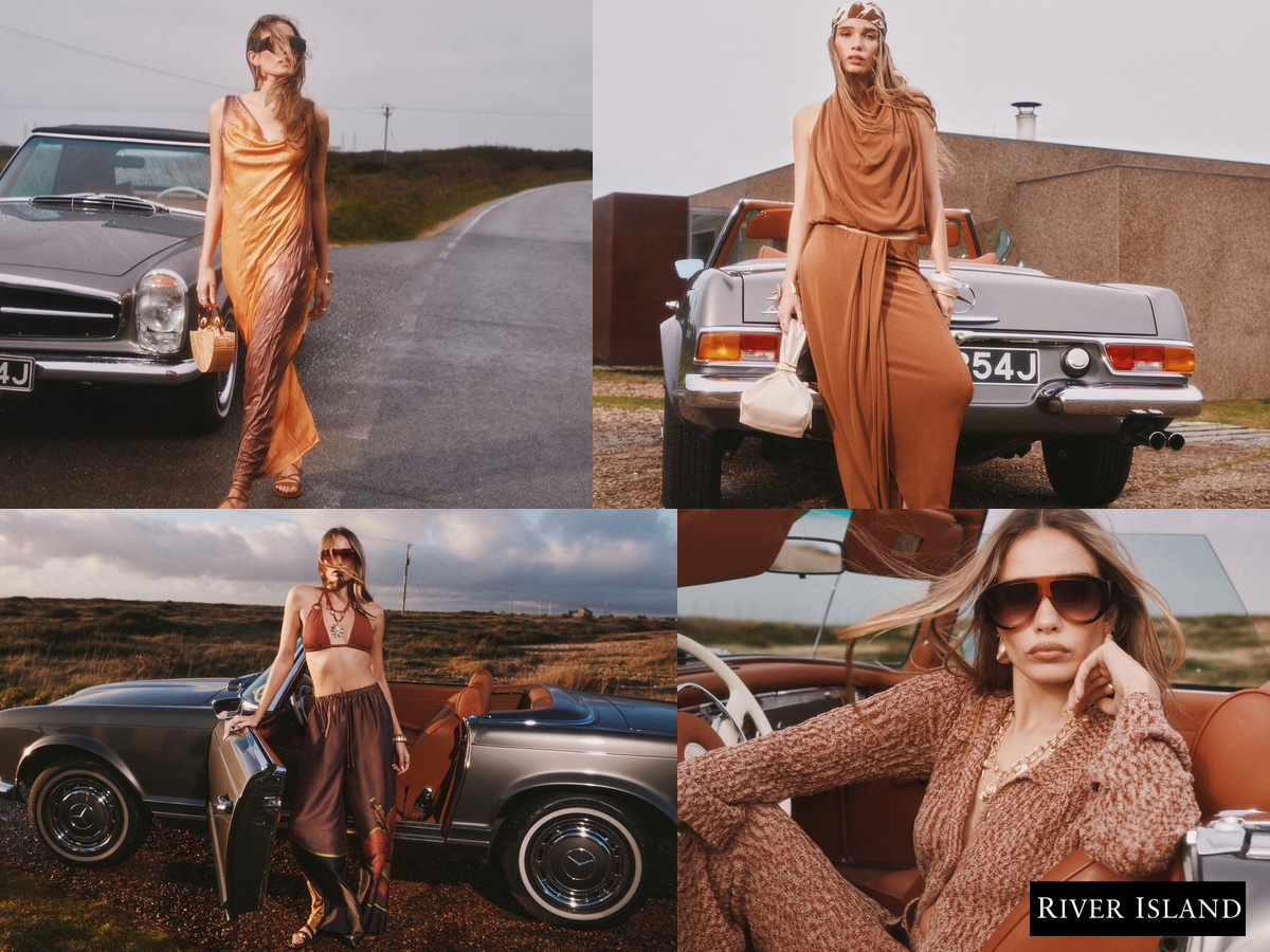 River_ Island_ Fashion Shoot_ Mercedes_280 S L_ Hire_ U K