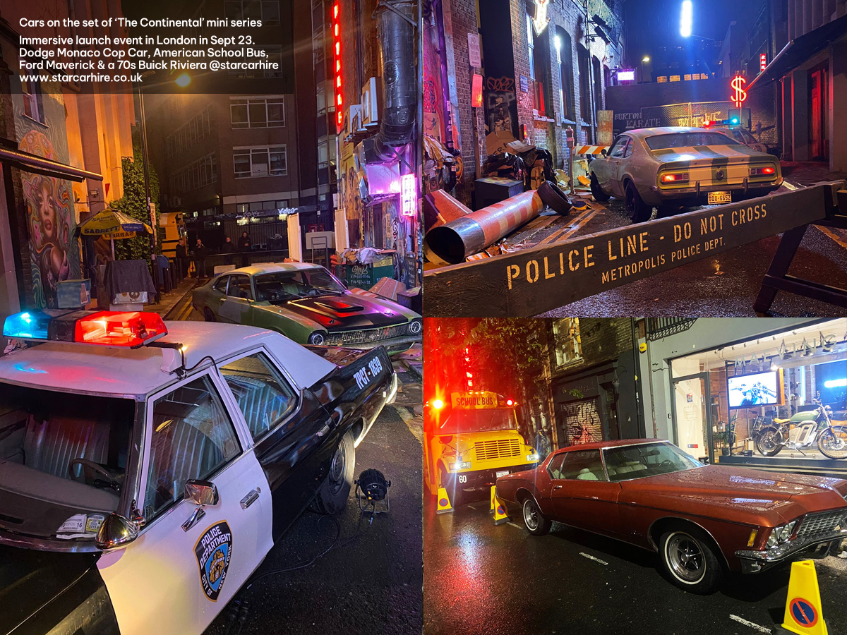 Immersive-launch- Event- The- Continental- John- Wick-classic-american-car-hire-london