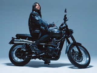 Will- Young- Music-video-classic-triumph-scrambler-bike-hire-london-uk